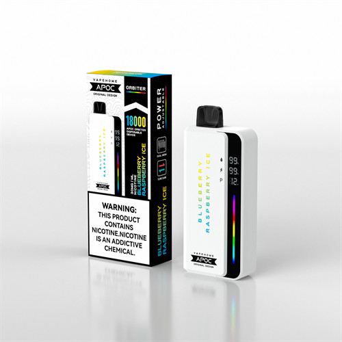 18000 Puffs Rechargeable Vape Disposable with 20ML E Liquid Capacity and Screen Display